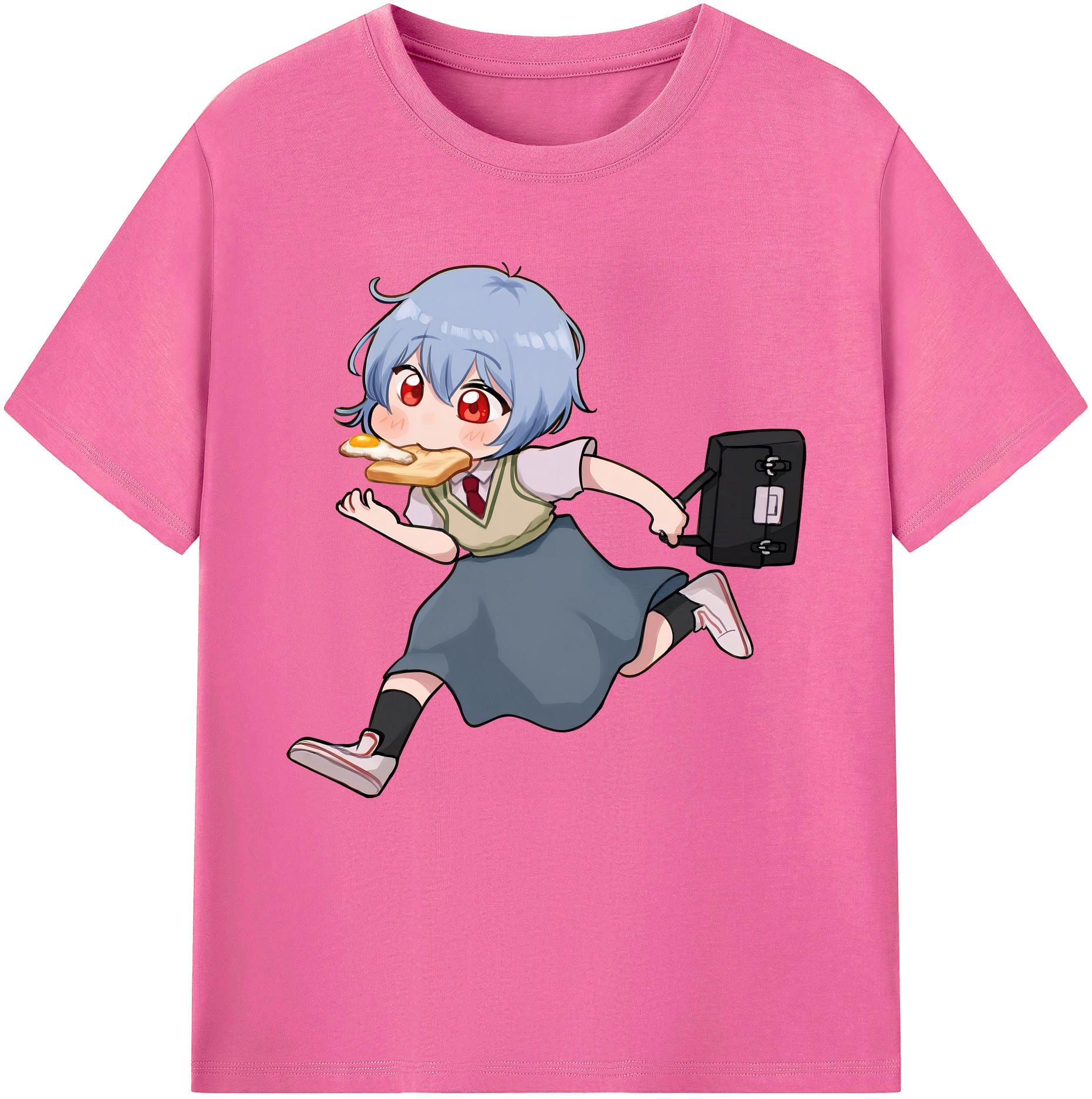 （画像用） EVA 新世紀エヴァンゲリオン レディースカジュアルプリントTシャツ（綿100％）